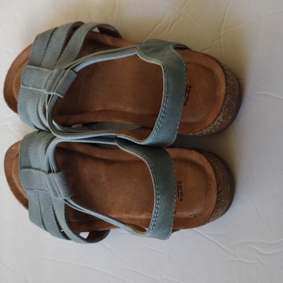 Earth Origins‎ Leather Sling-Back Sandals Laney Moroccan Blue - Medium Size 6.5 - Picture 3 of 6